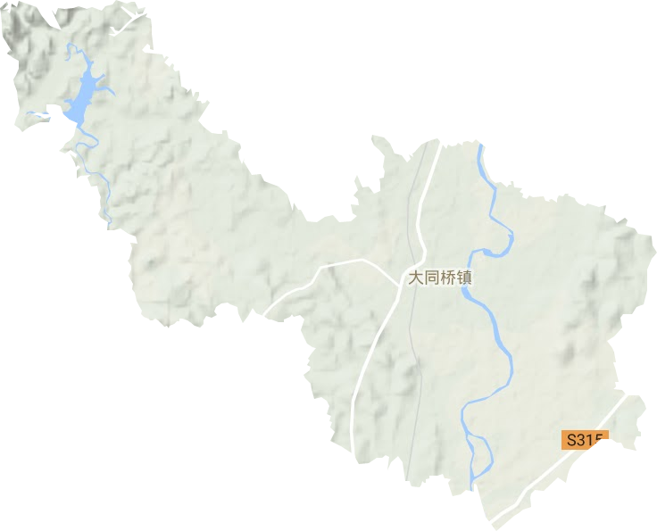 大同橋鎮地形圖