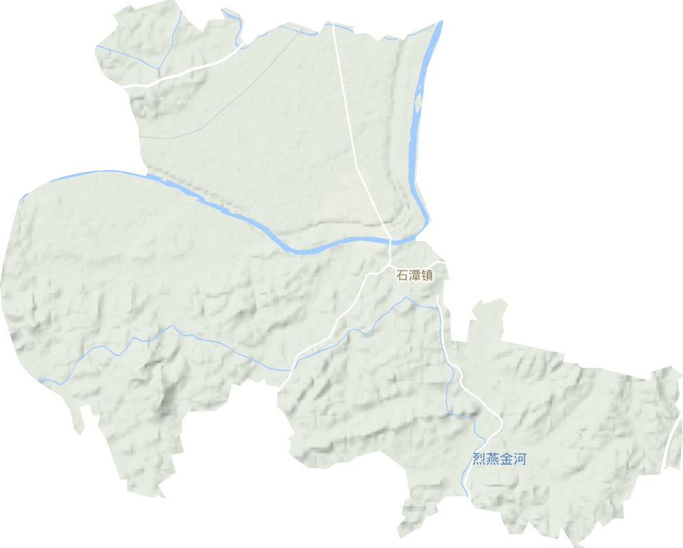 石潭鎮地形圖