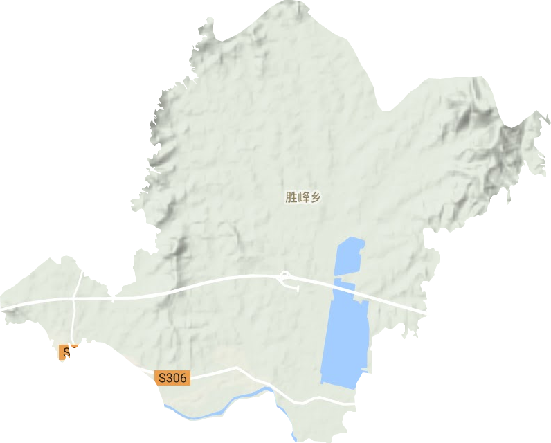 勝峰鄉地形圖