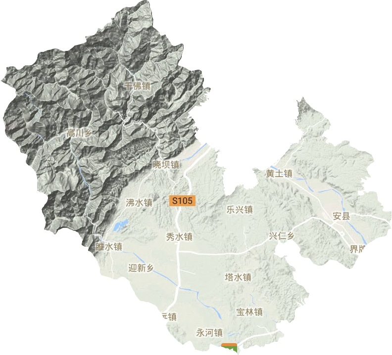 安州區地形圖
