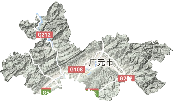 利州區地形圖