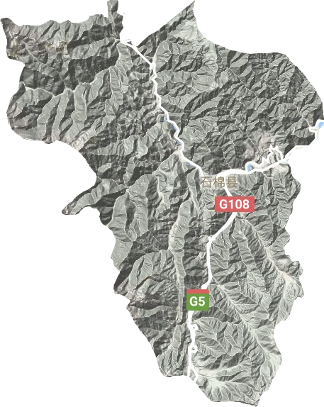 石棉縣地形圖