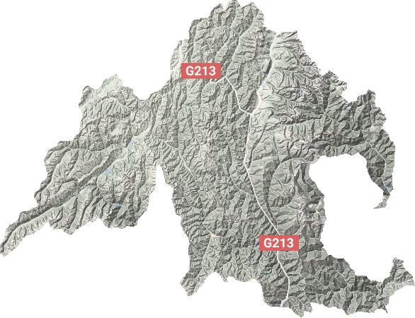 松潘縣地形圖
