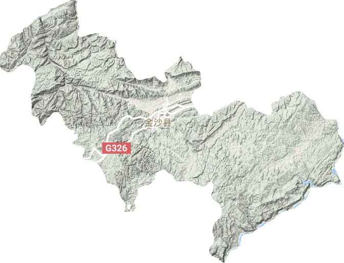 金沙縣地形圖