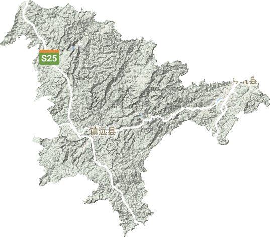 鎮遠縣地形圖