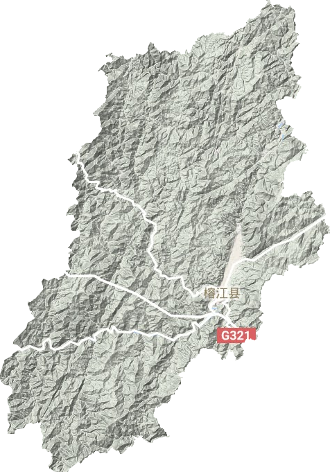 榕江縣地形圖