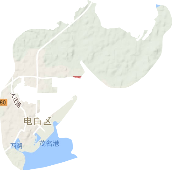 水東鎮(zhèn)地形圖
