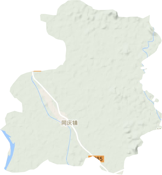 同慶鎮地形圖