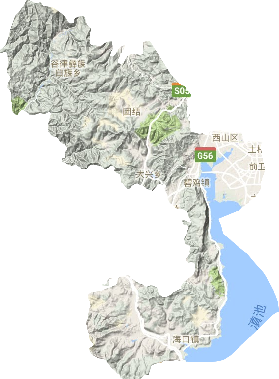 西山區地形圖