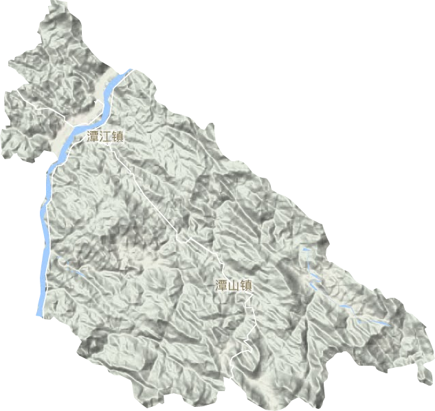 潭江鎮地形圖