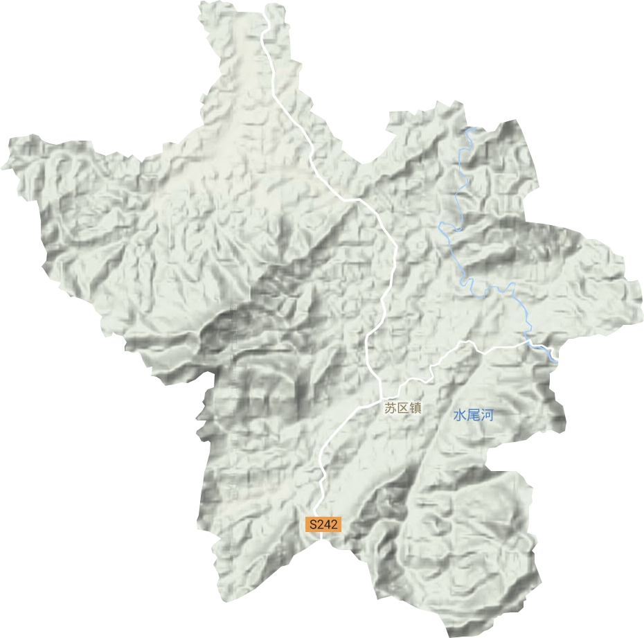蘇區鎮地形圖