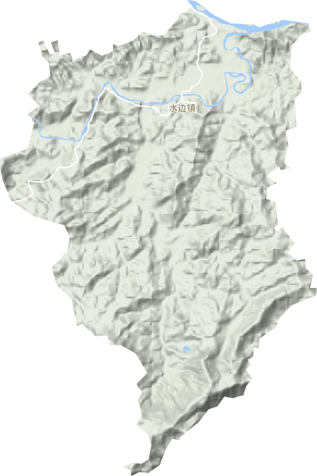 水邊鎮地形圖
