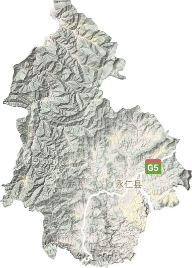 永仁縣地形圖