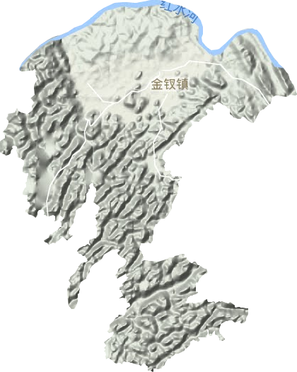 金釵鎮地形圖