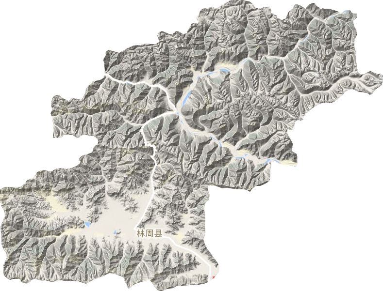 林周縣地形圖