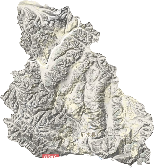 尼木縣地形圖