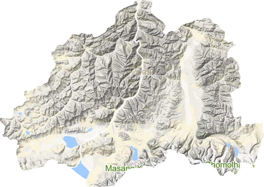 康馬縣地形圖