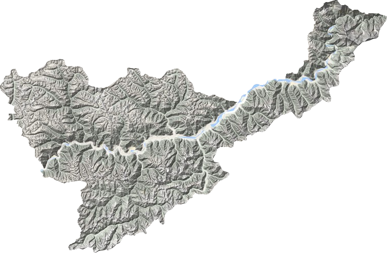米林縣地形圖