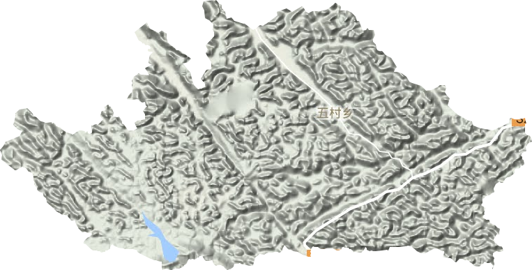 五村鎮地形圖