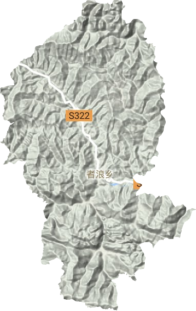 者浪鄉(xiāng)地形圖