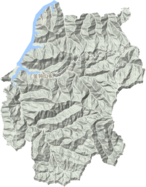 金鐘山鄉(xiāng)地形圖