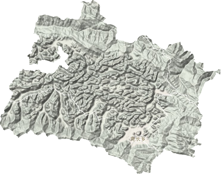 克長鄉地形圖