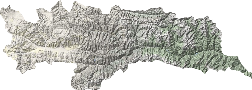 隆子縣地形圖