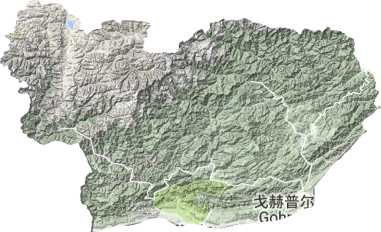 錯那縣地形圖