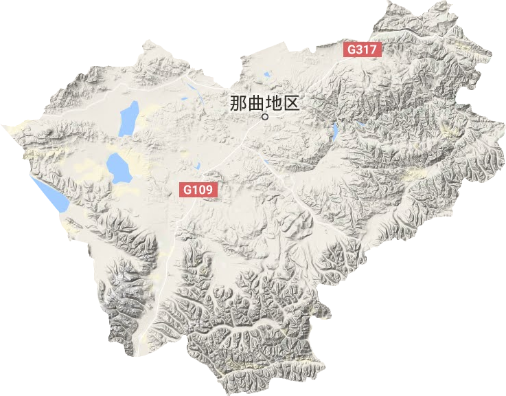 那曲縣地形圖