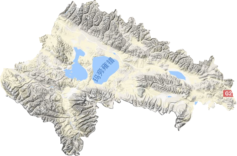 普蘭縣地形圖