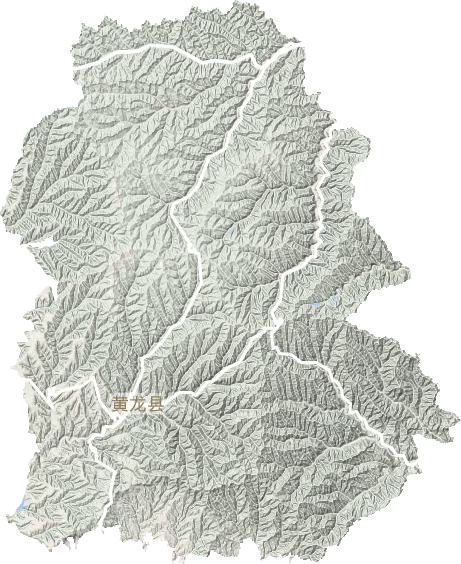 黃龍縣地形圖