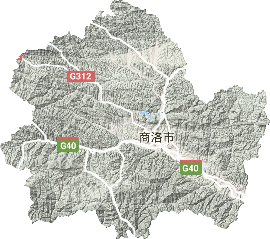 商州區(qū)地形圖
