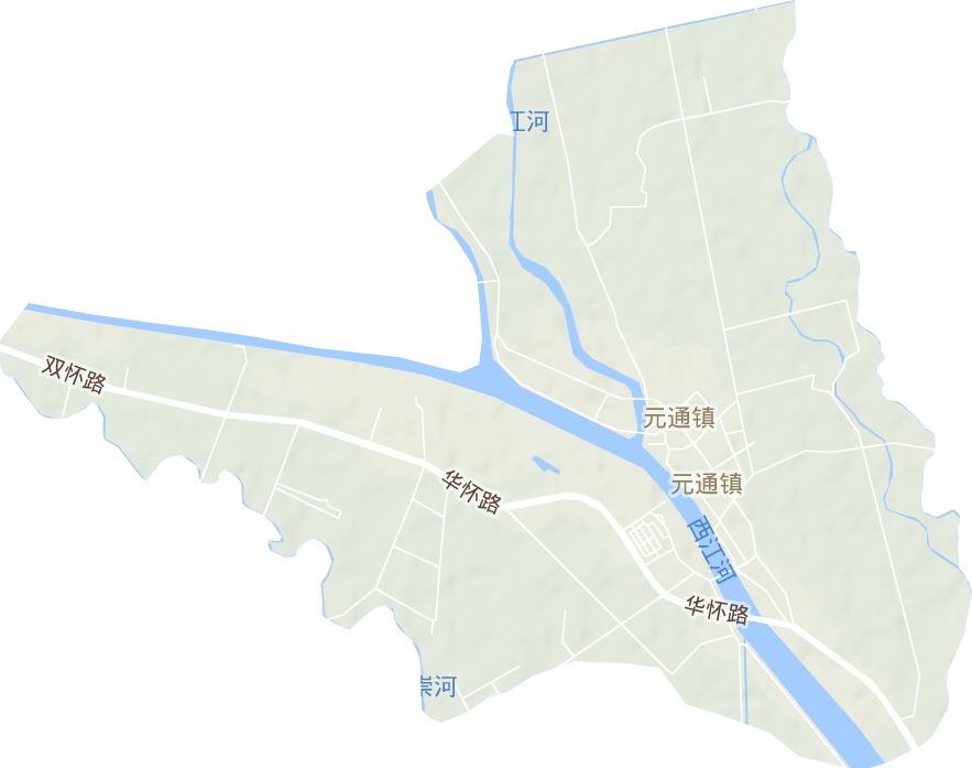 元通鎮地形圖
