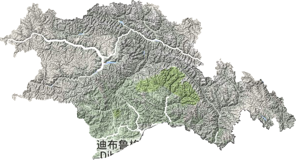 林芝市地形圖
