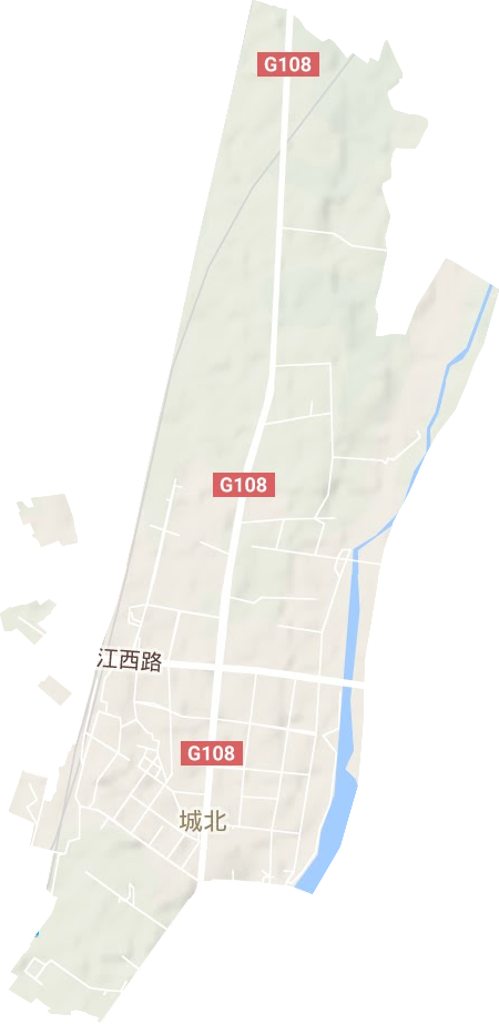城北街道地形圖