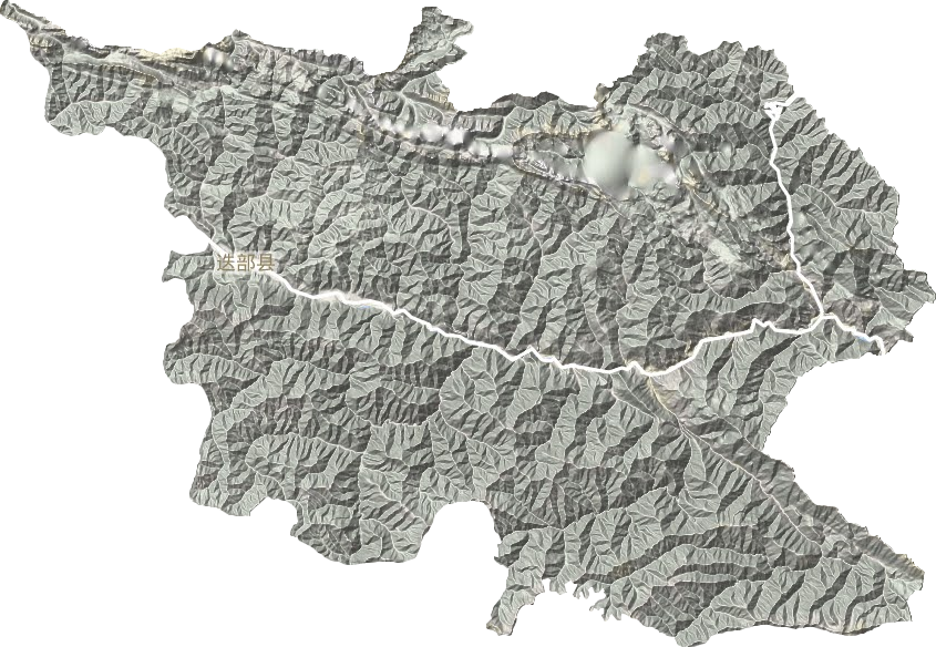 迭部縣地形圖