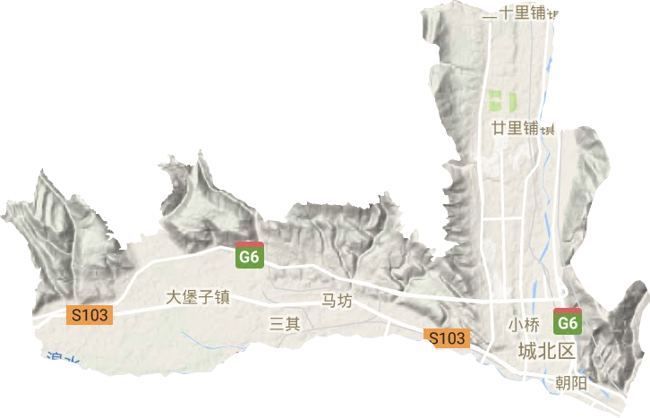 城北區地形圖