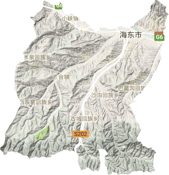 平安區地形圖