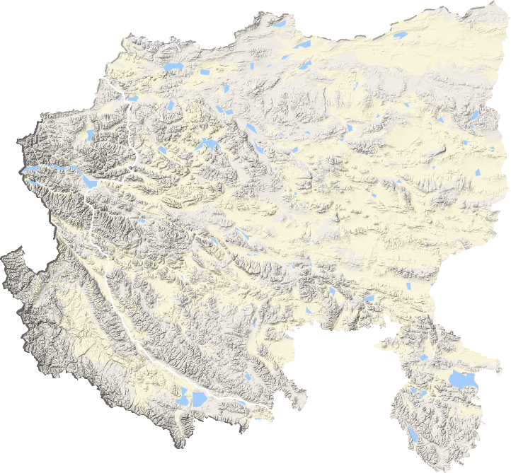 阿里地區地形圖