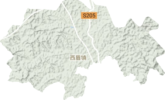 西眉鎮地形圖