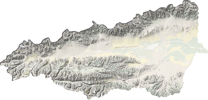 溫泉縣地形圖