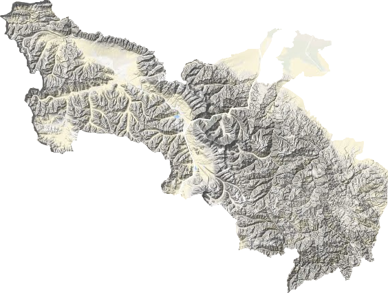 阿克陶縣地形圖