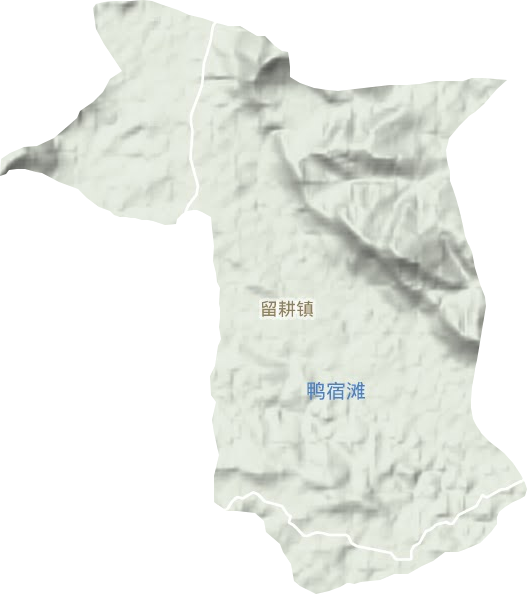 留耕鎮地形圖