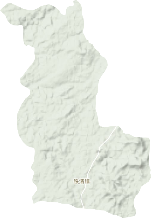 鐵清鎮地形圖