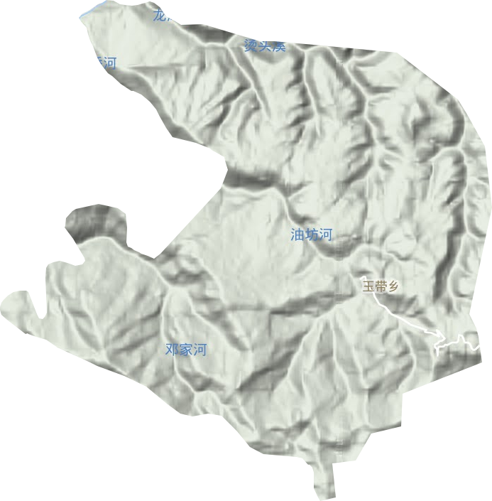 玉帶鄉地形圖