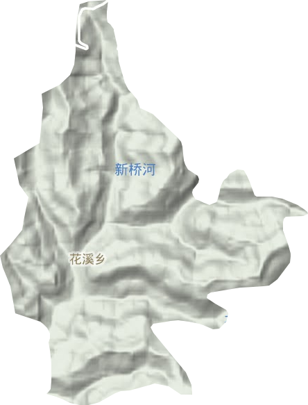 花溪鄉(xiāng)地形圖