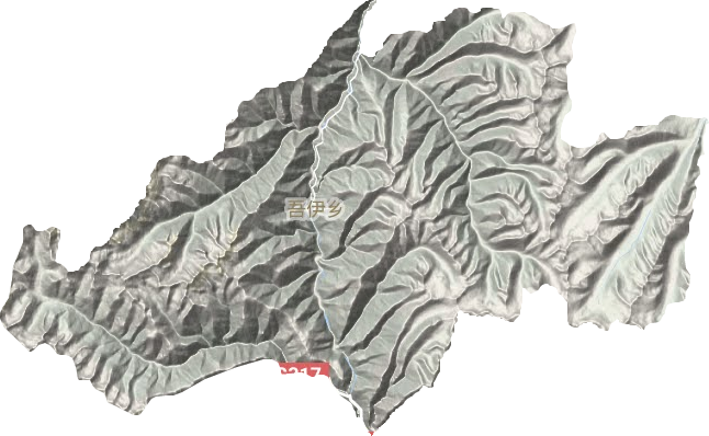 吾伊鄉地形圖