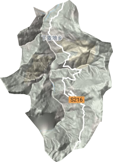 下麥地鄉地形圖