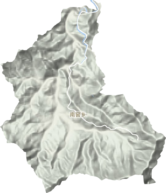 南窖鄉地形圖
