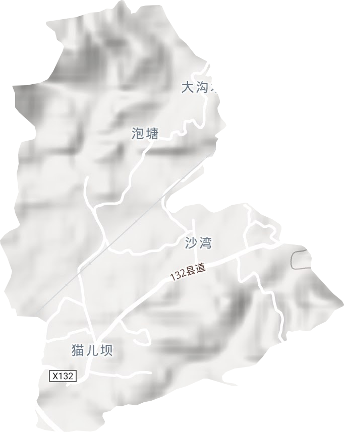 貴陽市三江農場地形圖